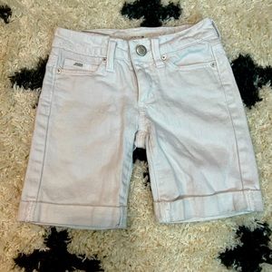 Girls JOES JEANS Bermuda shorts size 7 WHITE